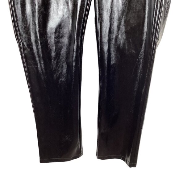 I.AM.GIA Black Faux‎ Leather Pants Size Medium Statement Party Cocktail Dress - Picture 6 of 10
